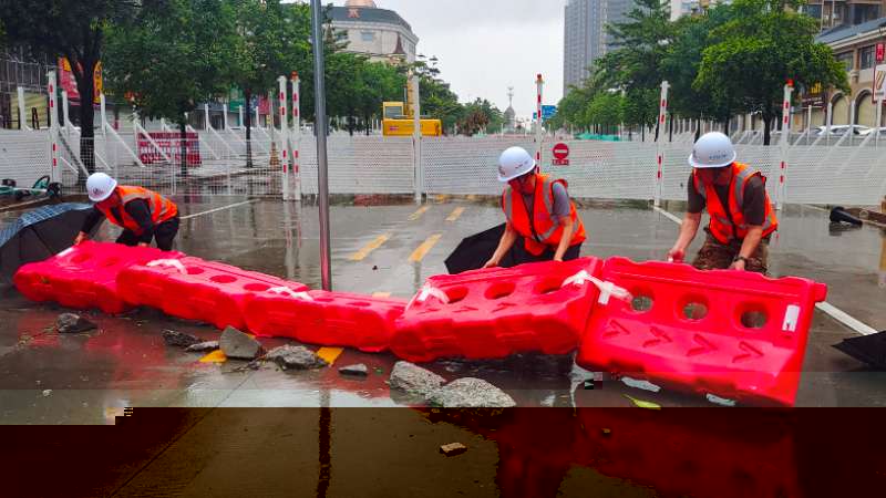 嚴陣以待抗台風 全力以赴保安全 | 珠海建工集團堅守防禦超強台風“蘇拉”一線